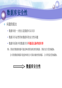 数据库原理-数据库安全性