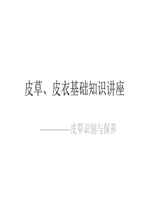 皮衣、皮草基础知识