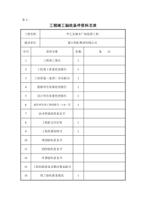 华之友工程竣工验收相关资料指导表式2