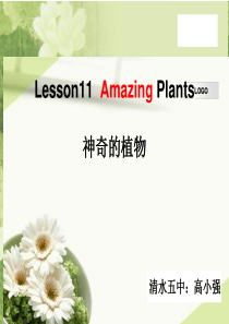 lesson11 amazing    plants