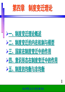 第4章 制度变迁理论课件
