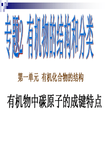 有机物中碳原子的成键特点2