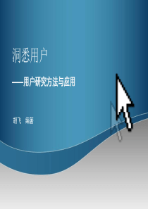 《洞悉用户――用户研究方法与应用》
