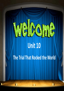 高级英语  The Trial That Rocked the World背景