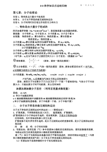 3-3热学知识点总结归纳