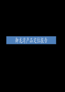 2011年赤峰市中天御龙湾产品定位报告