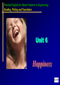 读写译(仓兰菊)Unit-6-Happiness