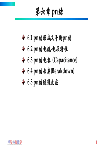 第六章 pn结