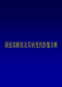 颌面部解剖及其病变的影像诊断
