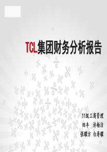TCL集团财务报告分析