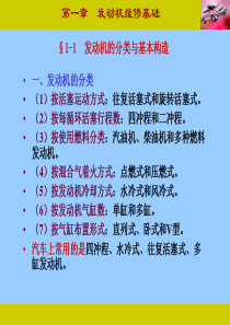 汽车发动机构造与维修_第一章发动机基础知识