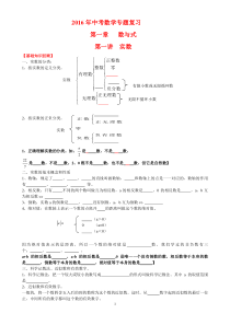 2016年中考数学专题复习题及答案