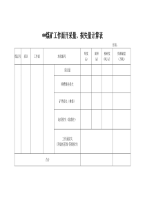 储量计算成果台账(9种)