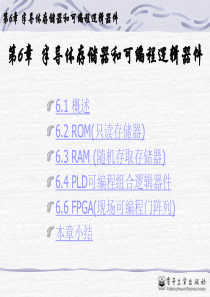 第6章 半导体存储器和可编程逻辑器件