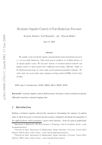 Stochastic Impulse Control of Non-Markovian Proces