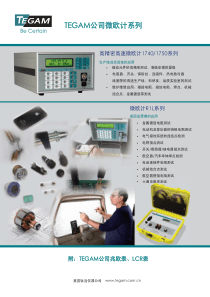 TEGAM公司微欧计和高阻计系列资料(R1L-BR1).