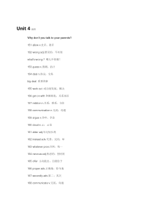 八年级下册英语Unit-4单元单词人教版