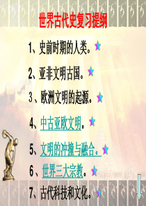 世界古代史复习提纲