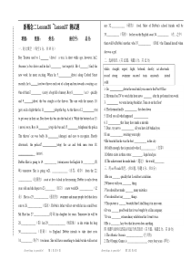 新概念二Lesson35--Lesson37-测试题