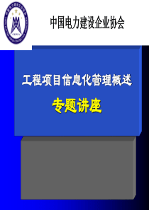 工程项目信息化管理概述(XXXX最终版本)