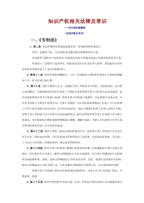 知识产权相关法律及常识