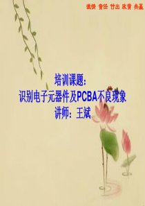 常规电子元器件及PCBA不良现象识别-王斌
