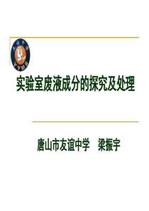 实验室废液成分的探究及处理