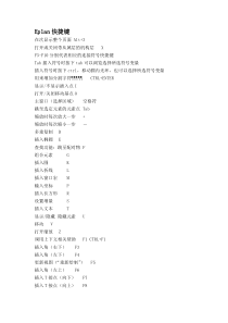 eplan快捷键