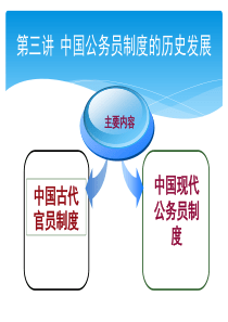 第三讲中国公务员制度的历史发展案例