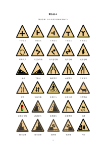 交通标志标识大全