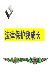 第五课法律保护我成长第二课