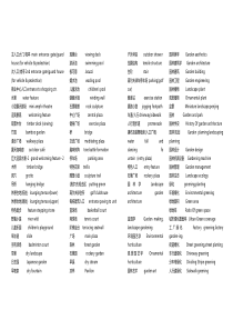 风景园林专业英语
