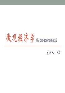 微观经济学-供给理论