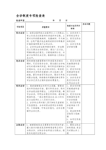 会诊制度专项检查表