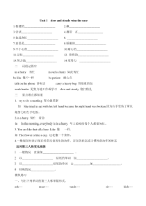 2015广州最新版英语六年级下册知识点分析及习题