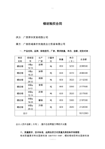 钢材购买合同