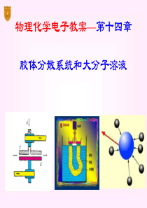 15.福州大学物理化学课件胶体与大分子溶液