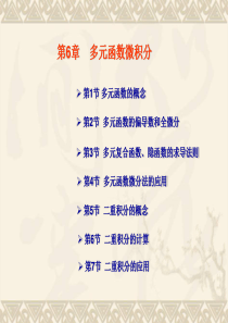 多元函数微积分