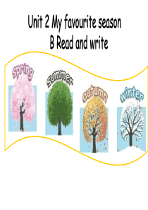 2019年Unit-2-My-favourite-season-B-Read-and-write精品