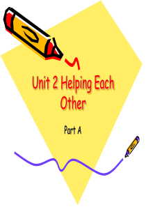 新闽教版六年级下册英语UNIT-2-helping-each-other-Part-A