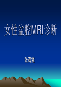 39 女性盆腔MRI诊断 张海霞 2010.12.08