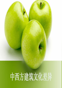 中西方建筑文化的差异2PPT