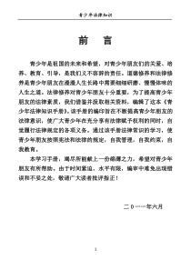 青少年法律知识手册