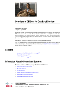 CISCO DiffSvr QoS