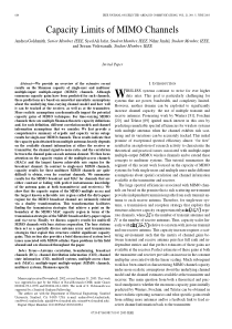 Capacity Limits of MIMO Channels