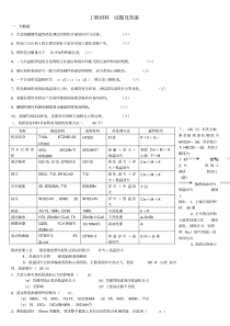 工程材料试题及答案全集