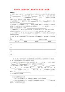 2014九年级化学下册第八单元《金属与氧气酸的反应》练习题(无答案)新人教版2