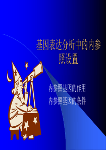 基因表达分析中的内参照设置X