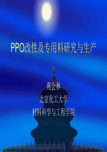 PPO改性及国产原料的应用研究