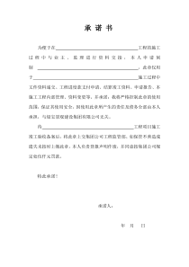 项目部章使用承诺书(1)1